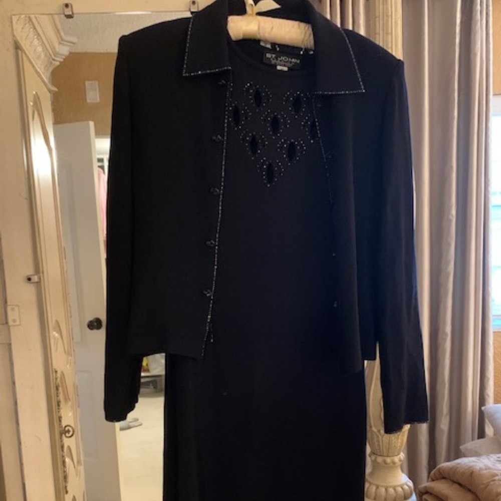 St John sleeveless Dress with Jacket (Evening Collection)